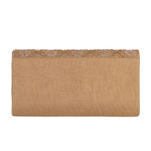 Load image into Gallery viewer, La Jolla Lamé Clutch in Gold
