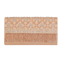 Load image into Gallery viewer, La Jolla Argyle Clutch in Champagne
