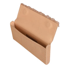 Load image into Gallery viewer, La Jolla Argyle Clutch in Champagne
